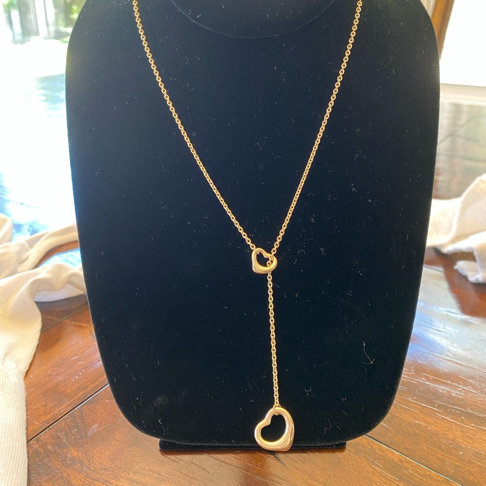 Tiffany and co heart in heart necklace